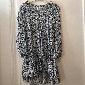 Zara black and white dress